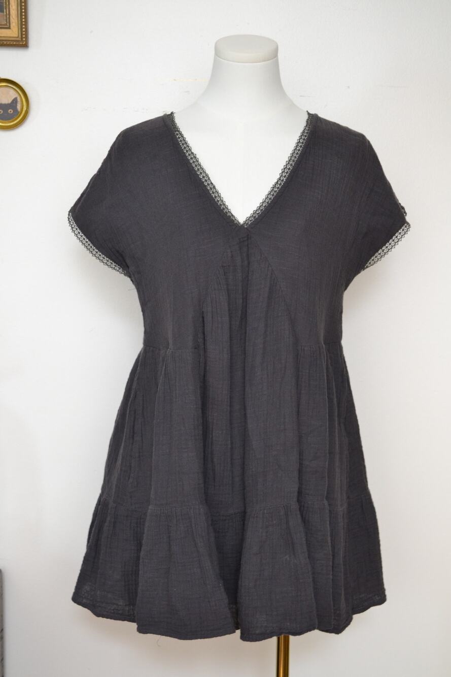 American Eagle Relaxed Babydoll Minimalist Western Cowgirl Mini Dress Size XS